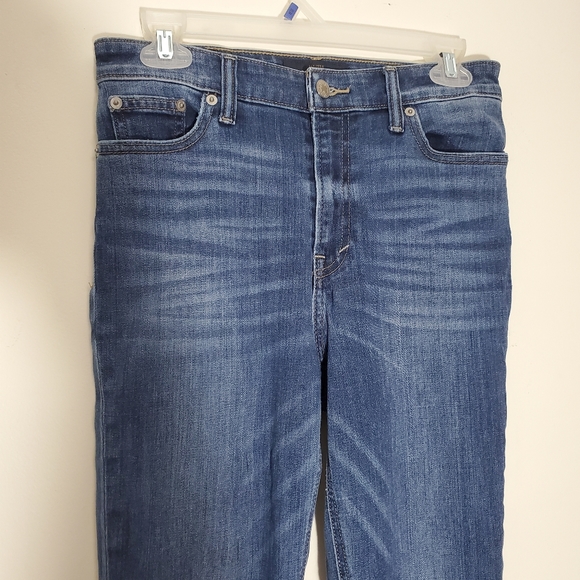 Lucky Brand Bridgette Skinny Size 6/28 Medium Wash Raw Hem High Rise - Picture 2 of 10